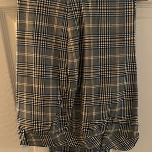 Women’s Blue Plaid Dress Slacks